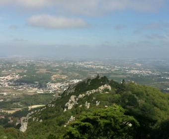 Blick vom Sintra Gebirge - Portugal