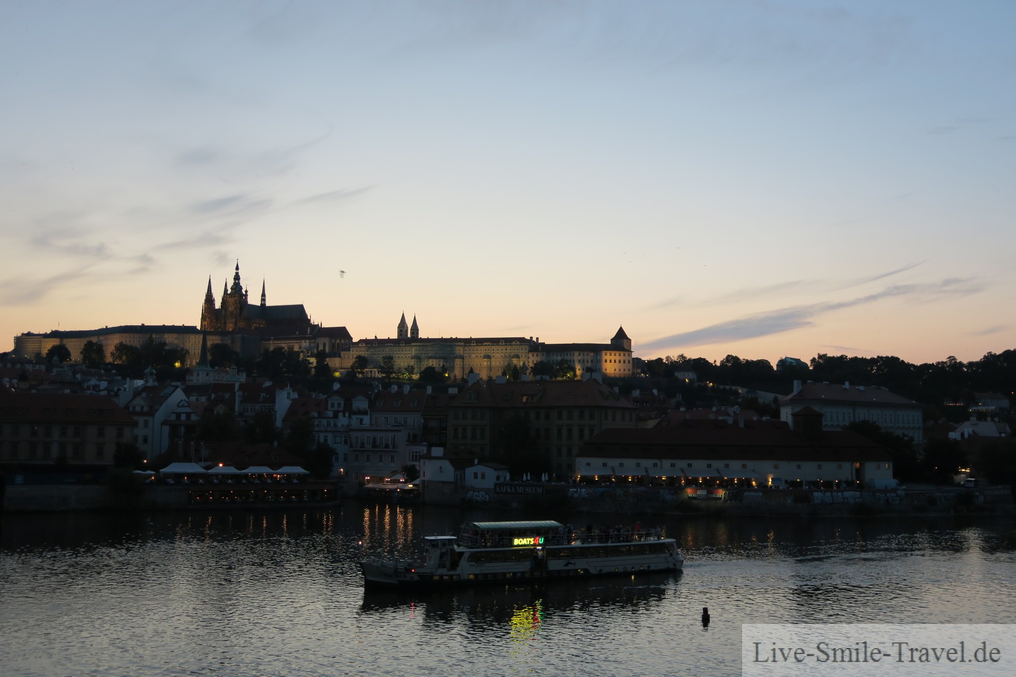 Nacht Burg Prag